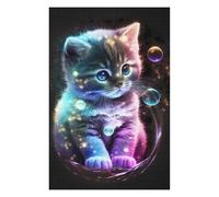 Rompecabezas 75x50cm/1000pcs para Adultos Cute Universe Kitten Rompecabezas para Adultos Juegos Relajantes Regalo De Cumpleaños Ayuda A Ejercitar El Cerebro 75x50cm/1000pcs