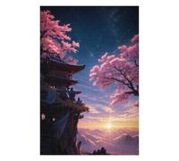 Rompecabezas 75x50cm/1000pcs para Adultos Fantasy Sakura Japan Art Rompecabezas Familiar Juego Regalos para Mujeres para Cumpleaños, Navidad 75x50cm/1000pcs