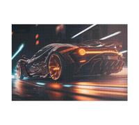 Rompecabezas 75x50cm/1000pcs para Adultos Neon Future Sportscar Drive Rompecabezas para Adultos Juegos De Relajación Corte De Precisión Ayuda A Ejercitar El Cerebro 75x50cm/1000pcs