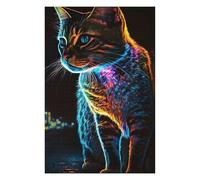 Rompecabezas 75x50cm/1000pcs para Adultos Realistic Cat Night Time Rompecabezas para Adultos Juego De Ingenio Desafío Difícil Cumpleaños 75x50cm/1000pcs