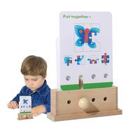 Rompecabezas a juego de colores y formas, juego de cartas a juego - juego de habilidades motoras finas preescolar | Tarjetas de identificación, tarjetas de aprendizaje temprano, divertido juego de