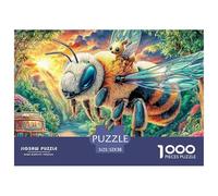 Rompecabezas Abejas Coloridas 1000 Piezas para Adultos Y Niños - DIY Puzzle Entretenimiento Creativo Y Desafío Relajante 52x38cm/1000pcs