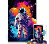 Rompecabezas Abstracto de Astronauta Espacial de 1000 Piezas para Adolescentes, Juego de lógica, Tiempo de Juego, Pieza de colección de Arte de Corte preciso (50x75cm)