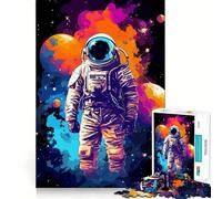 Rompecabezas Abstracto de astronautas espaciales para Adolescentes, 1000 Piezas, Juguete para la Mente, Escape Tranquilo, Borde preciso, Regalo increíble (38x52cm)