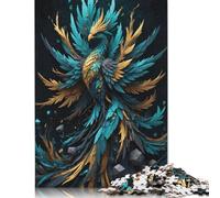 Rompecabezas Abstracto de fénix de 1000 Piezas para Adultos, Adolescentes, Hombres y Mujeres, Regalo de 1000 Piezas (75 x 50 cm).