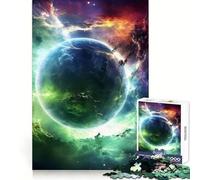 Rompecabezas Abstracto de Paisaje Espacial para Adultos, 1000 Piezas, Juguete de lógica Pura, Actividad para el hogar, Corte Limpio, Bonito Regalo (38x52cm)