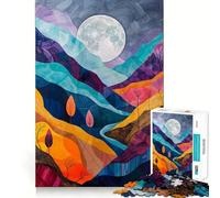 Rompecabezas Abstracto de Paisaje Natural para Adultos, 1000 Piezas, Juguete para ejercitar la Mente, Juego Relajante, diseño y Montaje, Regalo increíble (50x75cm)