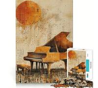 Rompecabezas Abstracto de Piano y melancolía, 1000 Piezas para Adultos, Juguete cognitivo, Divertido, para armar Juntos, Pieza de colección de Arte (38x26cm)
