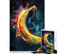 Rompecabezas Abstracto de plátano Estilo Art déco para Adolescentes, 1000 Piezas, Rompecabezas de ingenio, Estampado Brillante, pasatiempo Familiar, (38x52cm)