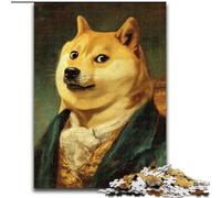 Rompecabezas Abstracto de Shiba Inu para Adultos 1000 Piezas, Ideal para Pasar el rato en casa Cada Pieza es única Juego Familiar desafiante y Divertido (tamaño 50x75cm)