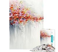 Rompecabezas Abstracto Floral de 1000 Piezas para Adultos Ideal para Juegos educativos como desafío para Decorar el hogar o como Regalo tamaño 75x50cm