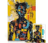Rompecabezas Abstracto Original Hombre con Gafas para Adolescentes, 1000 Piezas, Juguete Intelectual, diversión en Interiores, Corte de Calidad, Regalo Creativo (38x52cm)