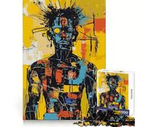 Rompecabezas Abstracto Original Hombre con Gafas para Adolescentes, 1000 Piezas, Juguete Intelectual, diversión en Interiores, Corte de Calidad, Regalo Creativo (50x75cm)
