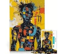 Rompecabezas Abstracto Original Hombre con Gafas para Adolescentes, 1000 Piezas, Juguete Intelectual, diversión en Interiores, Corte de Calidad, Regalo Creativo (50x75cm)