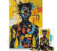 Rompecabezas Abstracto Original Hombre con Gafas para Adultos, 1000 Piezas, Rompecabezas Mental, Relajante, para armar, (38x26cm)