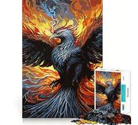 Rompecabezas Abstracto Phoenix de 1000 Piezas para Adolescentes, Juguete de lógica para Jugar en Grupo, Corte de precisión, Regalo Original (38x26cm)