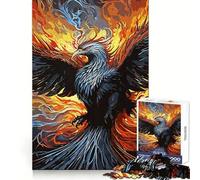 Rompecabezas Abstracto Phoenix de 1000 Piezas para Adultos, para ejercitar la Mente y aliviar el estrés Decoración de Pared con Bordes precisos (50x75cm)