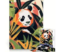 Rompecabezas Abstracto Plano de Panda para Adultos, 1000 Piezas, fortalece la Memoria, Actividad para el hogar, Bordes limpios, Regalo Festivo (50x75cm)