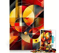 Rompecabezas Abstracto Vibrante de 1000 Piezas para Adolescentes Ideal para desarrollar la Memoria,Crear una conexión fluida y Relajante Actividad grupal para Interiores (50x75cm)