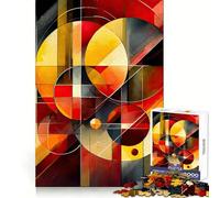 Rompecabezas Abstracto Vibrante para Pared Ideal para Adolescentes de 1000 Piezas Entrenamiento Inteligente un Escape Relajante y un Corte Impecable una Sorpresa navideña (50x75cm)