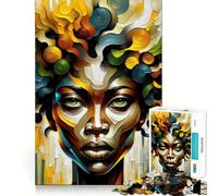 Rompecabezas Abstractos con Retratos en Espiral para Adolescentes, 1000 Piezas, para Mejorar la Memoria, para Disfrutar de un Juego de Mesa, con Bordes limpios, 38x52cm