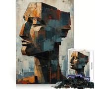 Rompecabezas Abstractos de Caras vívidas de 1000 Piezas para Adolescentes Entrenamiento de concentración, Tiempo Libre Divertido, unión Perfecta, Regalo Encantador (50x75cm)
