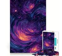 Rompecabezas Abstractos de remolinos galácticos para Adultos, 1000 Piezas, Potencia Mental, conexión, Juego para el hogar, Arte (38x52cm)