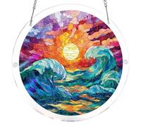 Rompecabezas Acrílico con Colgante de Sol, Puzzle de Acrílico de Doble Cara, Creativo, Decoración de Pared, Juguete de Puzzle para Mujeres, Hombres, Mamás, Regalo de Cumpleaños y Ocasiones