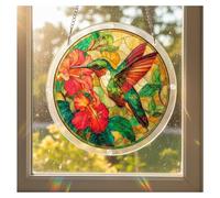 Rompecabezas acrílico de 83 piezas para colgar en la ventana, rompecabezas de colibrí acrílico de 20 cm, kit de atrapasueños para puertas, jardín y ventana, kits de atrapasueños para adultos