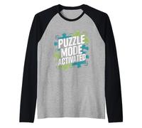Rompecabezas Activado Brain Teasers Camiseta Manga Raglan