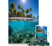 Rompecabezas acuáticos de Paradise Beach para Adultos, 1000 Piezas, Juguete para ejercitar la Mente, diseño y Montaje, Regalo Encantador (50x75cm)