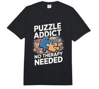 Rompecabezas Adicto No Se Necesita Terapia Divertido Rompecabezas Comfort Colors Adult Heavyweight T-Shirt