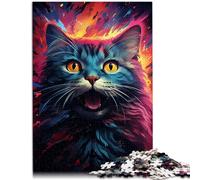 Rompecabezas Adultos 2000 piezas Gatos espacio Cósmico Decoración del Hogar Puzzle Juguetes Entrenar Su Cerebro y Manos 27.56 pulgadas x 39.37 pulgadas Adolescente Edad 14 Años y Más