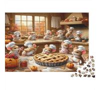 Rompecabezas Adultos Chefs de ratón lindo1000 Piezas Juguete Colorido Clásicos Puzzle Regalo De Mujer para Adultos 70x50cm/1000pcs