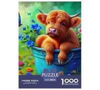 Rompecabezas Adultos Ganado de Highland1000 Piezas Juguete Colorido Clásicos Puzzle Cute Animal Theme Regalo De Mujer para Adultos 38x26cm/1000pcs