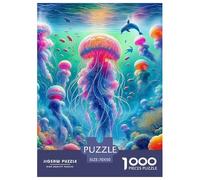 Rompecabezas Adultos Medusas1000 Piezas Desafiante Juego Familiar Marine Biology Theme Regalo De Mujer para Adultos Y Niños A Partir De 12 Años 70x50cm/1000pcs