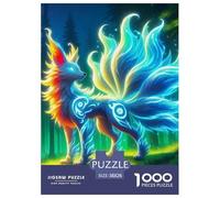 Rompecabezas Adultos Nine-Tailed Fox1000 Piezas Juguete Colorido Juego Familiar Fantasy Animal Theme Regalo De Mujer para Adultos 38x26cm/1000pcs