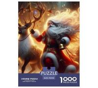 Rompecabezas Adultos Papá Noel1000 Piezas Desafiante Juego Familiar Christmas Theme Regalos para Hombres para Adultos Y Niños A Partir De 12 Años 70x50cm/1000pcs