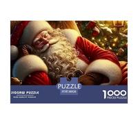Rompecabezas Adultos Papá Noel1000 Piezas Juguete Colorido Clásicos Puzzle Christmas Theme Regalos para Hombres para Adultos Y Niños A Partir De 12 Años 38x26cm/1000pcs