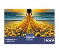 Rompecabezas Adultos SunFlores1000 Piezas Desafiante DIY The Girl'S Back Regalos De Amigos para Adultos 38x26cm