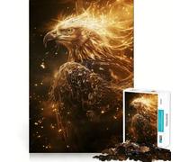 Rompecabezas Águila Dorada Radiante para Adultos, 1000 Piezas, Juguete de Lógica, Alivio del Estrés, Corte de Precisión, Regalo para Festivales (50x75cm)