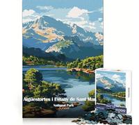 Rompecabezas Aigüestortes I Estany De Sant Maurici para Adultos, 1000 Piezas, para Practicar el razonamiento, Actividad de Ocio, Bordes de Primera Calidad, (38x52cm)