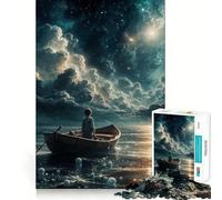 Rompecabezas Al Fin a Solas de 1000 Piezas Diversión para ejercitar la Mente Piezas sin Rebabas y de Corte Limpio Actividad Absorbente para Noches tranquilas (38x26cm)