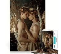Rompecabezas Alas de Amor,1000 Piezas,Juego de Memoria Cerebral, Corte láser,Actividad Absorbente para Noches tranquilas (50x75cm)