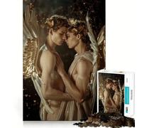 Rompecabezas Alas de Amor de 1000 Piezas Diversión para estimular la concentración Tecnología Avanzada de Corte láser Ideal para Llevar de Viaje Juego Mental (38x52cm)