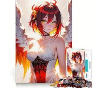 Rompecabezas Alas de Ángel de 1000 Piezas Juego de concentración Mental Corte de precisión Bordes Lisos Actividad Absorbente para Noches tranquilas (50x75cm)