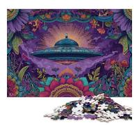 Rompecabezas Alien Blossoms para Adultos y Adolescentes de 300 Piezas. Rompecabezas sostenible para Adultos 300 Piezas (40 x 28 cm).