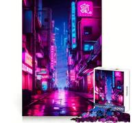 Rompecabezas Alley Purple de 1000 Piezas para Adolescentes Mejora la Memoria, Calma y Ocio Bordes limpios Regalo Festivo (50x75cm)