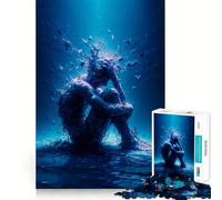 Rompecabezas Alone de 1000 Piezas para Adultos Diversión para ejercitar la Mente Corte de precisión Bordes Lisos Actividad Absorbente para Noches tranquilas (38x52cm)