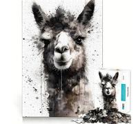 Rompecabezas Alpaca Beauty de 1000 Piezas para Adultos Divertido Juego de Memoria Artesanía de Corte experta Actividad Relajante para Grupos en Interiores (38x52cm)